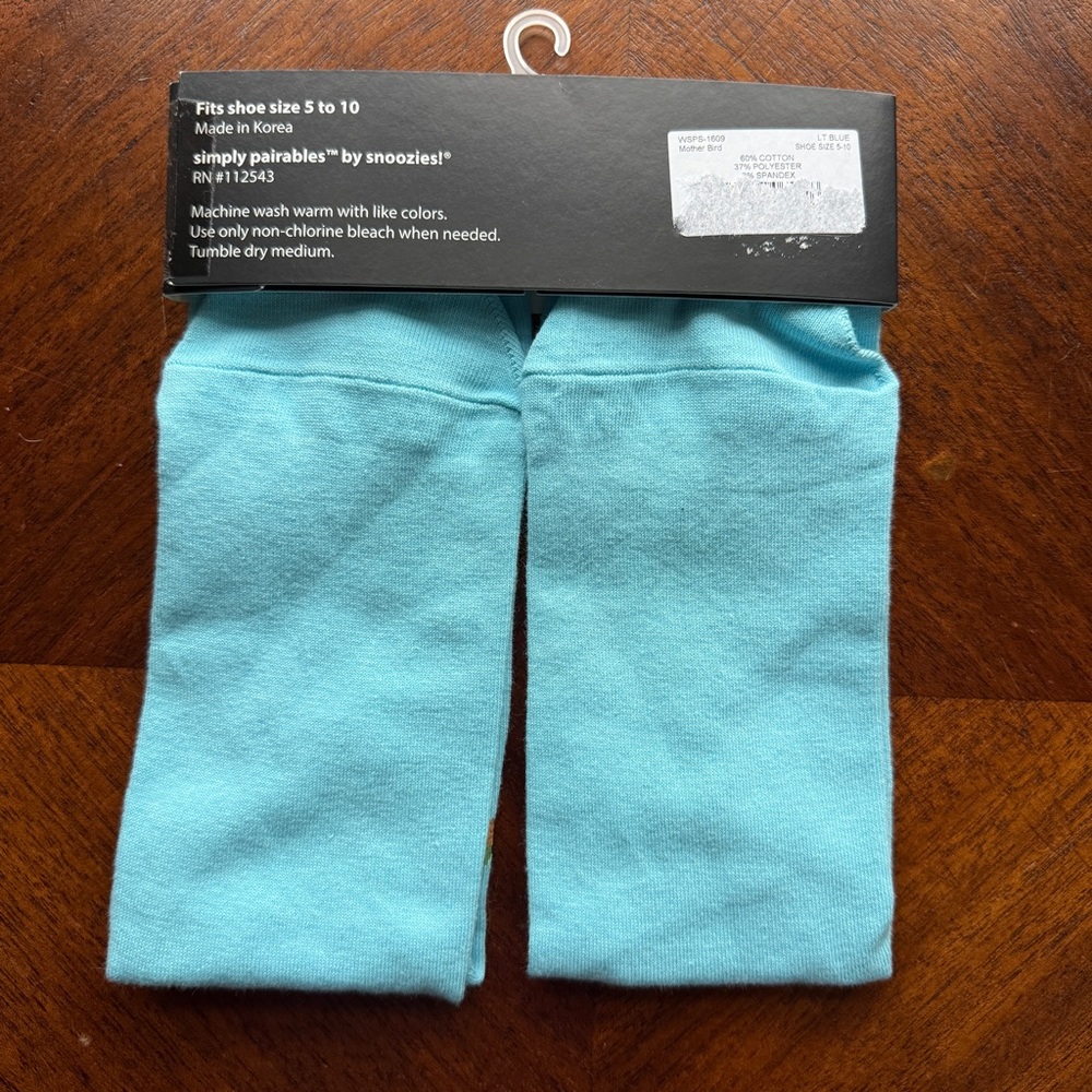 Snoozies Blue Bird Crew Socks - Picture 3 of 5